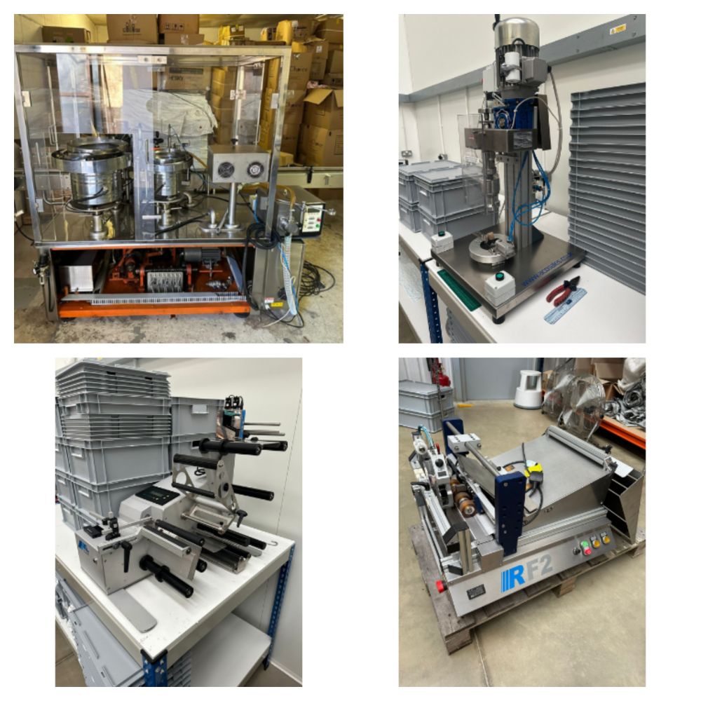 Liquidation of a Modern Liquid and Vape Production Business Including Carton and Sleeve Feeder, Bottle Unscrambler, Screw Capping Machine Etc