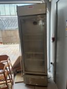 UPRIGHT FRIDGE & CONTENTS