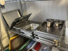 ASSORTED STAINLESS STEEL TRAYS