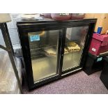 POLAR DOUBLE SLIDING DOOR BACK BAR COOLER 850MM