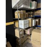 METAL SHELVING WITH CONTENTS