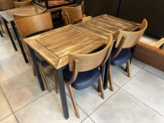 2 TABLES WITH 4 CHAIRS