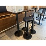 2 TALL TABLES WITH 2 STOOLS