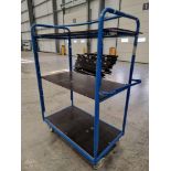 BIG DUG BLUE PICKING TROLLEY WITH RUBBER WHEELS