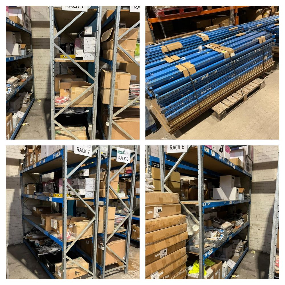 High Quality Pallet Racking & Shelving, Storage Tubs, Sealed Air Machines & More - Due To Company Liquidation