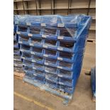 PALLET TO CONTAIN 80 x BLUE STACKABLE STORAGE TUBS