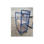 BIG DUG PICKING TROLLEY WITH RUBBER WHEELS AND MESH SIDES