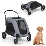 Folding Pet Stroller Portable Travel Pet Cart Wagon. - ER54