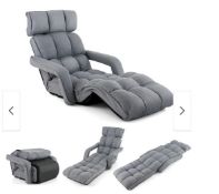 6-Position Adjustable Floor Chair for Adults Foldable. - ER54.