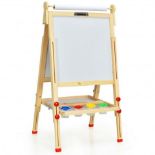Kids Art Easel With Paper Roll Double-Sided Regulable Drawing Easel Plank. - ER54. This new