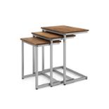 RECTANGLE STACKING NESTING END TABLE SET OF 3. - ER54. This set of rectangular side tables in