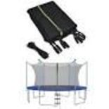 Deluxe 8FT Trampoline Replacement Safety Enclosure. - ER54