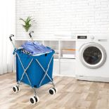 Folding Shopping Utility Cart With Water-Resistant Removable Canvas. - ER54.