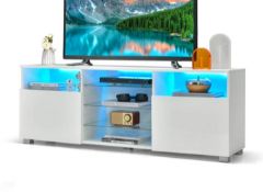 Console TV Stand for TVs up to 65" with LED Lights. - ER54.