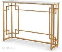 Deluxe Console Table Marble Gold, Entrance Table Slim Hall Tablee. - ER54