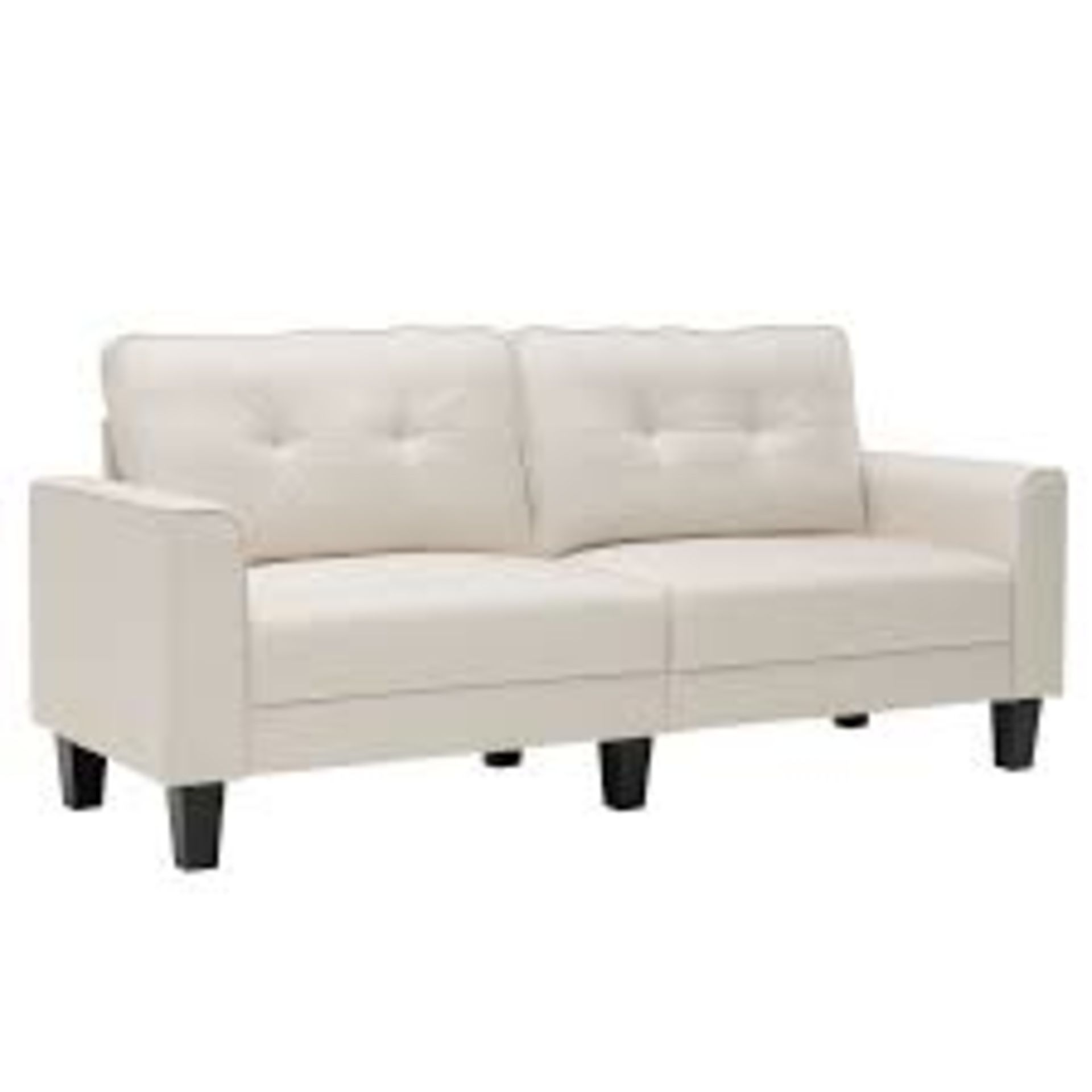 Modern 3-Seater Sofa, Fabric Sofa, 202 x 75 x 94 cm, Upholstered Sofa for 2-3 People, Lounge Sofa