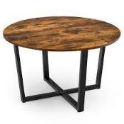 Round Coffee Table Faux Marble. -ER54