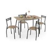 5-Piece Dining Table Set for 4 Persons. - ER54. Enhance your dining experience with the dining set!