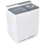 Portable Twin Tub Wash Machine with Spin Dryer. - ER54. Twin Tub Washing Machine: This washing