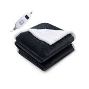 Electric Heated Blanket Throw with 10 Heat Settings. - ER54
