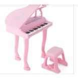 37-KEY KIDS PIANO KEYBOARDS WITH MICROPHONE AND TEACHING MODE-PINK. - ER54. The 37 keys made of