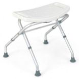 Folding Portable Shower Seat with Adjustable Height for Bathroom. - ER54. With the premium aluminium