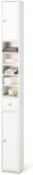 Giantex Slim Bathroom Storage Cabinet - 71” Tall Narrow Floor Cabinet Cupboard with 2 Doors, 5