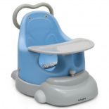 6-In-1 Convertible Baby Booster Seat With Tray Wheels. - ER54. This baby booster features a PU