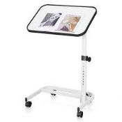 Portable Bedside Table with 9 Level Adjustable Height. -ER54.