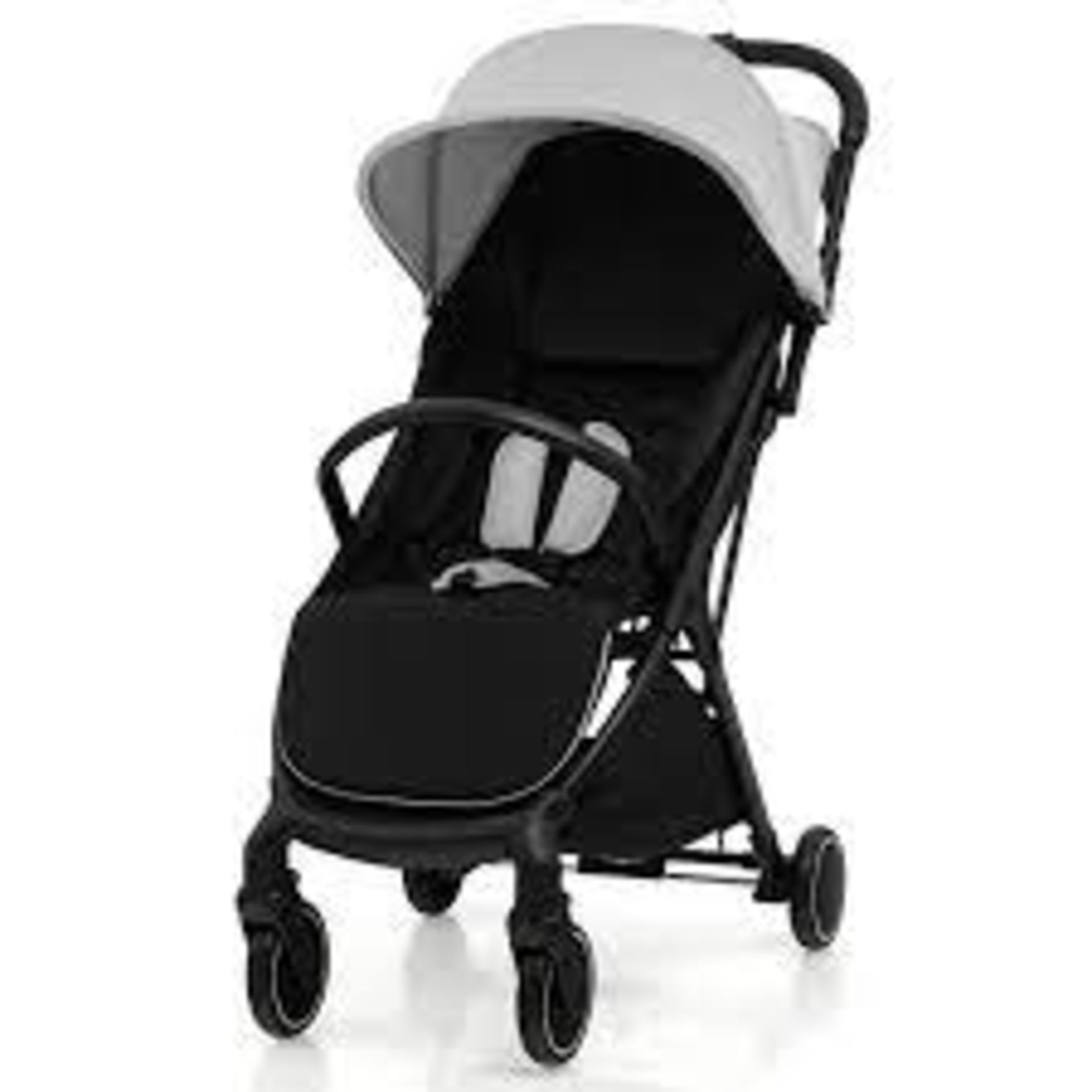 Lightweight Baby Stroller with Detachable Seat Cover-Grey. - ER54. Go anywhere with this portable