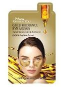 396 X BRAND NEW 7TH HEAVEN RENEW YOU GOLD RADIANCE PACK OF 2 EYE MASKS, TARGETS DARK CIRCLES AND