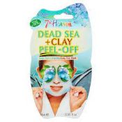 391 X BRAND NEW 7TH HEAVEN DEAD SEA AND CLAY PEEL OFF MASKS 10ML, DEEP PORE CLEANSING P3
