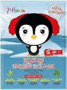 336 X BRAND NEW 7TH HEAVEN WINTER WONDERLAND PENGUIN HYDRATING FACE MASKS INFUSED WITH ALOE VERA AND