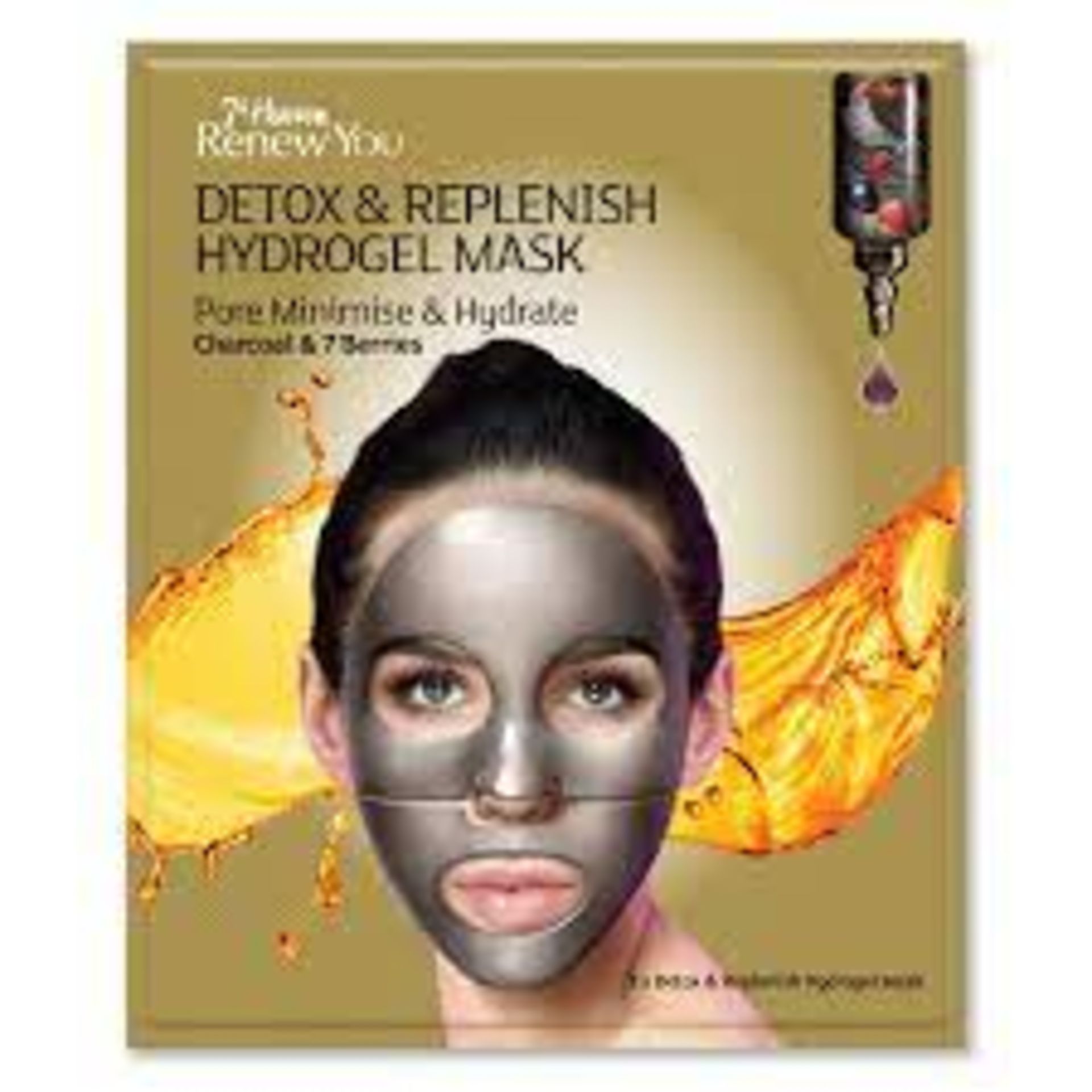 228 X BRAND NEW 7TH HEAVEN RENEW YOU DETOX AND REPLENISH HYDROGEL MASKS, PORE MINIMISE AND HYDRATE