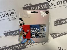 TRADE LOT 250 x New & Packaged Official Licenced Disney Mickey Mouse and Friends Pack of 3 Mixed