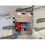 TRADE LOT 250 x New & Packaged Official Licenced Disney Mickey Mouse and Friends Pack of 3 Mixed