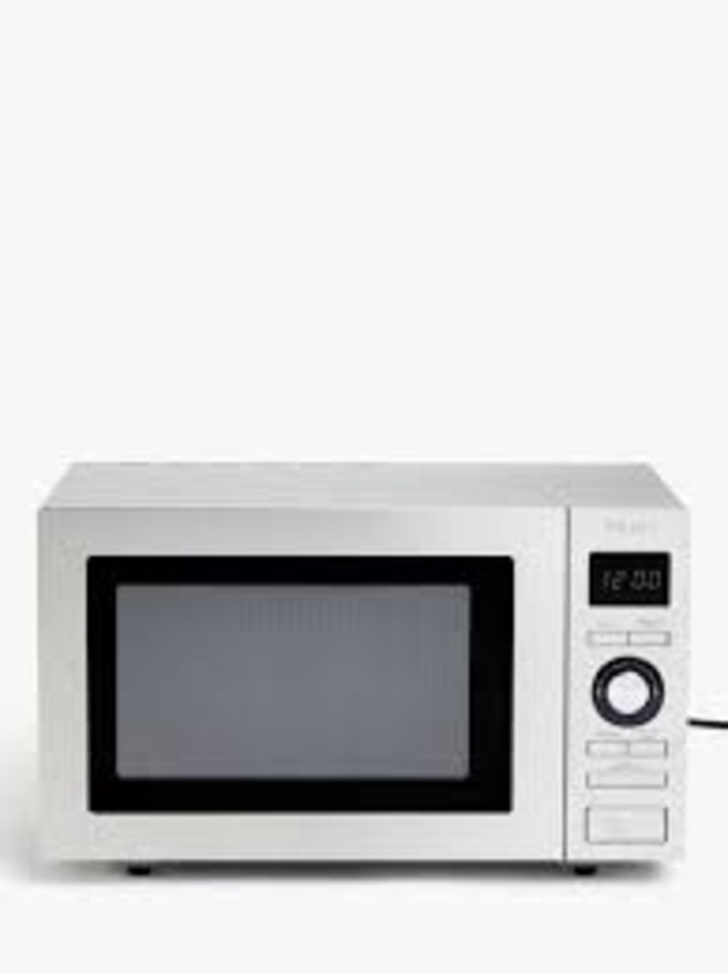 John Lewis JLSMWO09 25 Litre Microwave. - P4. A 25L capacity, 8 power levels, auto defrost and