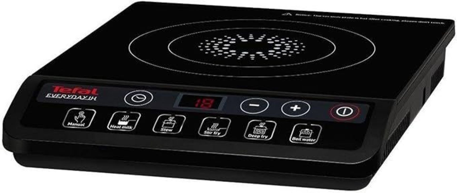 Tefal Everyday Induction Portable Hob, integrated timer, 6 pre-set functions, 9 power levels from