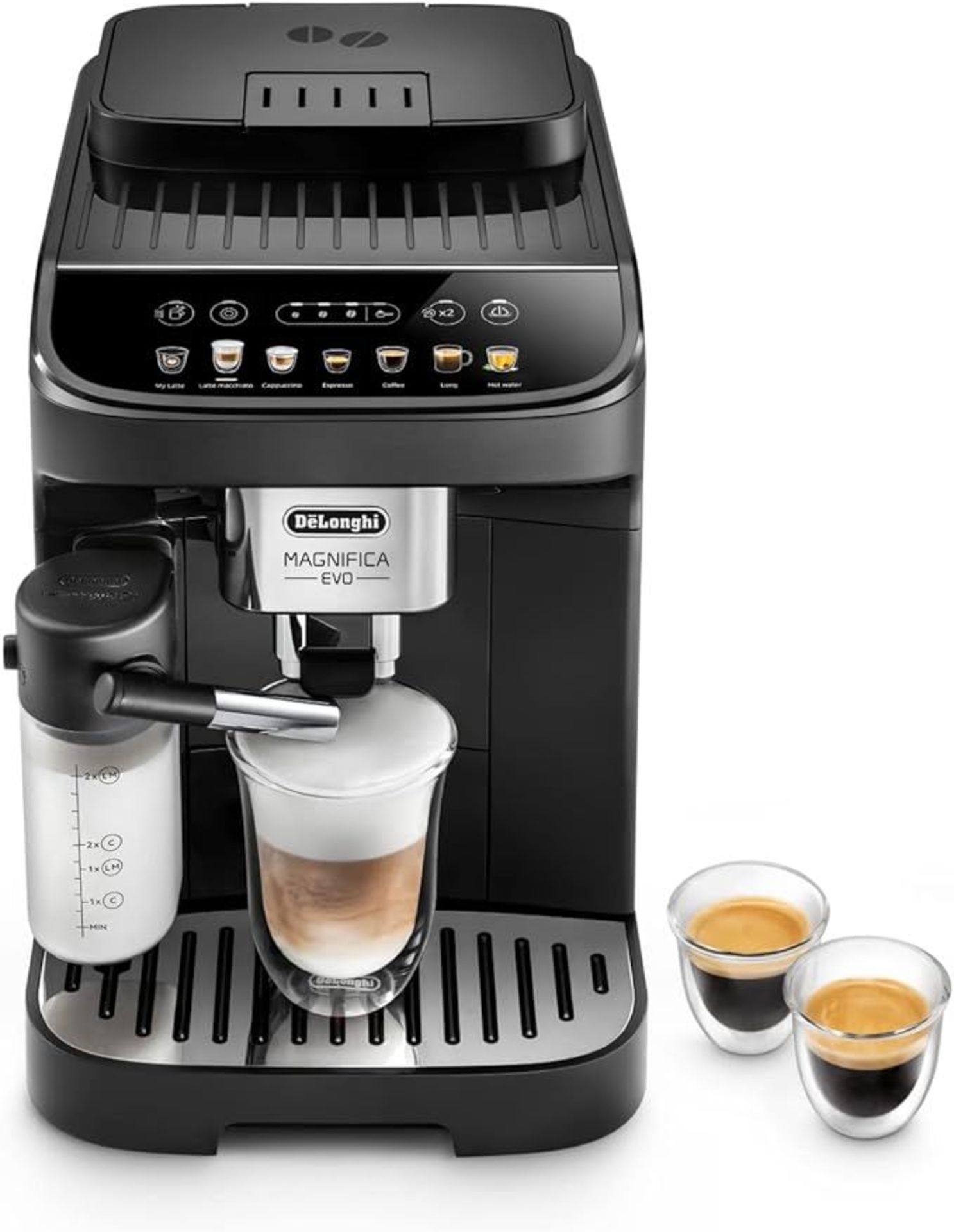 De'Longhi Magnifica Evo, Bean to Cup Coffee and Cappuccino Maker. - R10BW. RRP £649.99. LATTECREMA