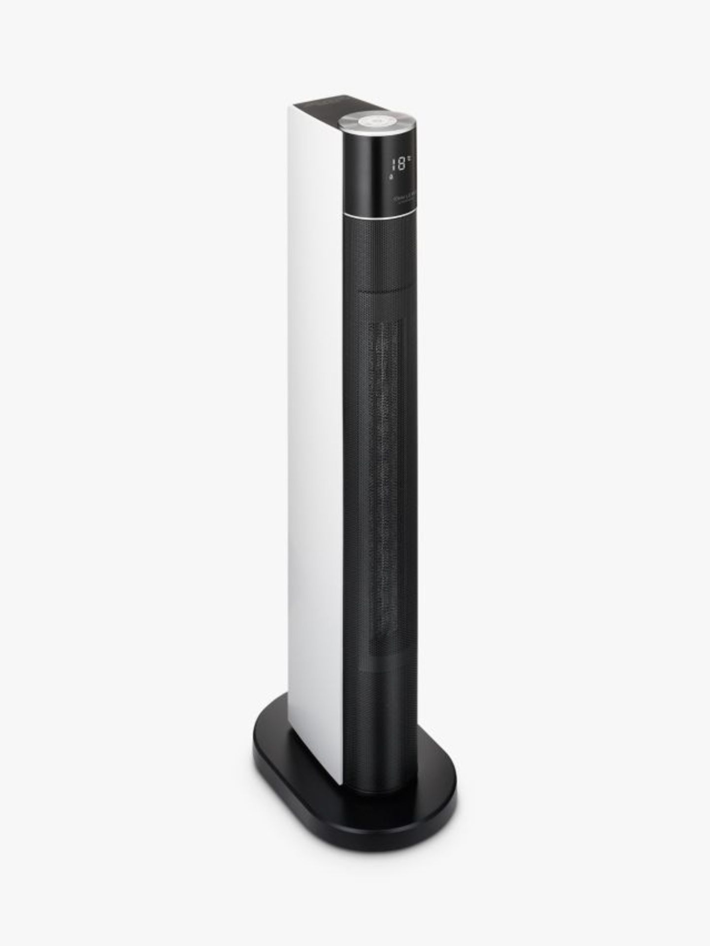 John Lewis Tall Tower Fan Heater, Black/White. - R10BW.