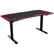 Nitro Concepts Gaming Desk D16E Carbon Red - electrically adjustable height. - P1. RRP £529.99. On a