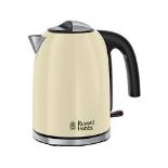 Russell Hobbs 20415 Colours Plus S/Steel Kettle - Cream - ER51.