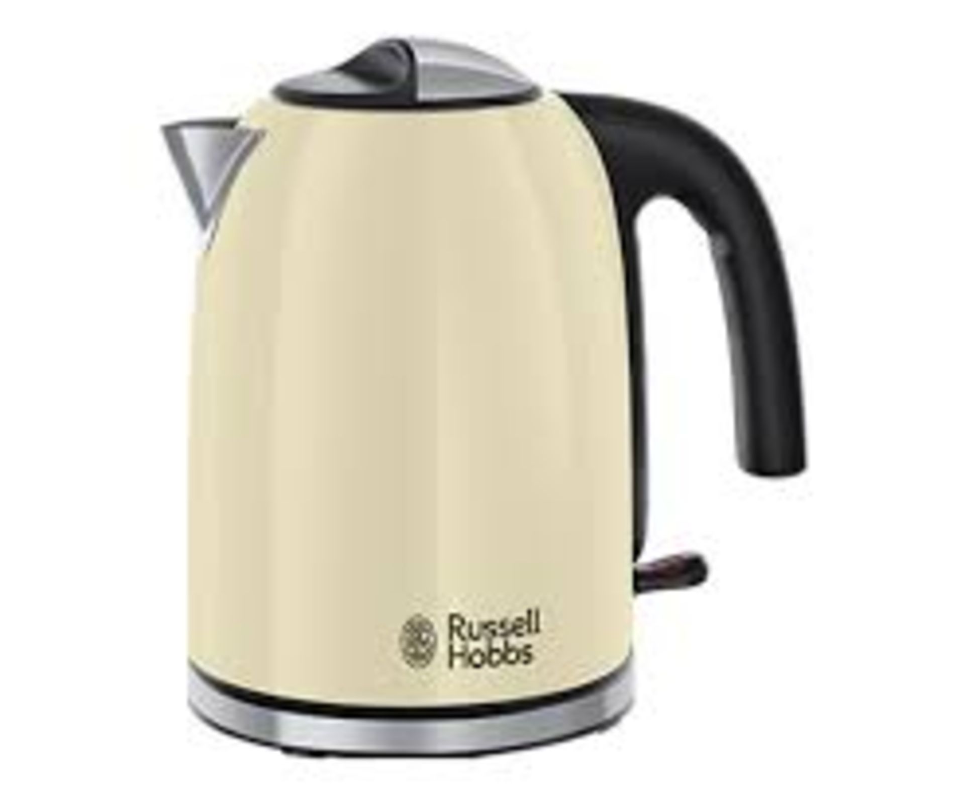 Russell Hobbs 20415 Colours Plus S/Steel Kettle - Cream - ER51.