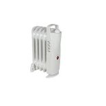 500W White Oil-filled radiator. - ER48. This mini 500w oil filled radiator will evenly heat small