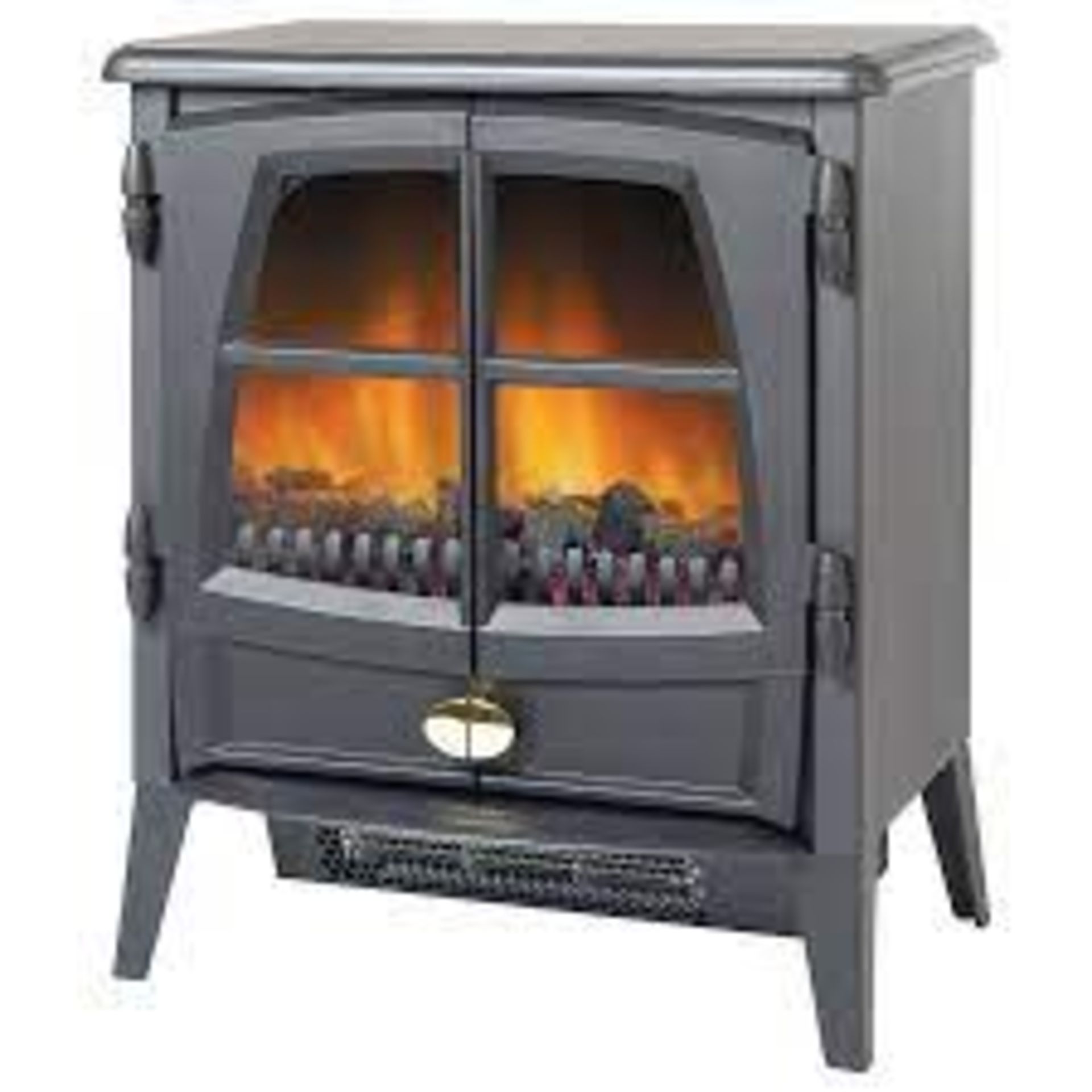 Dimplex Jazz 2kW Black Electric Stove. -ER48. This electric fire features a optiflame flame effect
