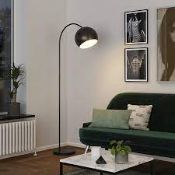 GoodHome Kotenay Matt Black LED Floor lamp. - ER48. Complete your living space with this simple