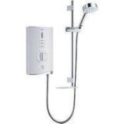 Mira Sport Max Airboost White Electric Shower, 9kW - ER51.