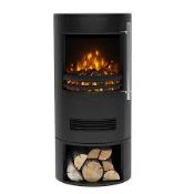 Be Modern Orba 2kW Matt Black Electric Stove - ER51.