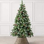 Cone and Berry Artificial Christmas Tree Snowy Snow Flocked . - ER48