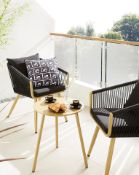 New & Boxed Joanna Hope Naya Bistro Set. RRP £379 each. This Exclusive Joanna Hope Naya Bistro Set